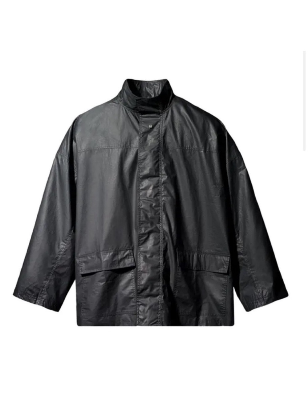 NWT Yeezy Gap Engineered by Balenciaga Coated Cotton Light Parka Black M
